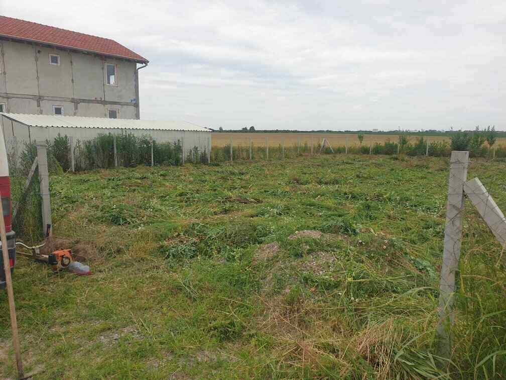 Pokošen travnjak na parceli pored kuće